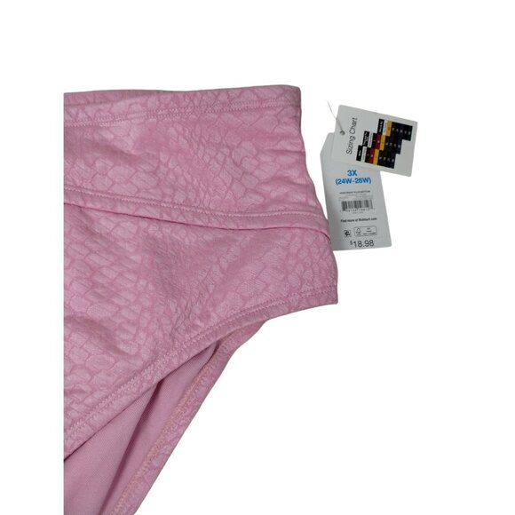 Time and Tru Womes 3XL Strawberry Cream High Waist Embellished Bikini Bottoms - Picture 4 of 7